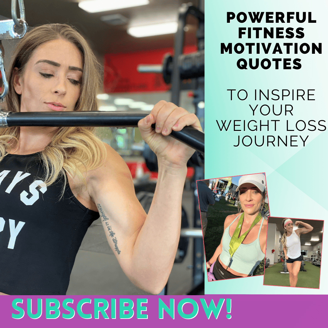 Female lifting and showing her motivation through winning a race and flexing