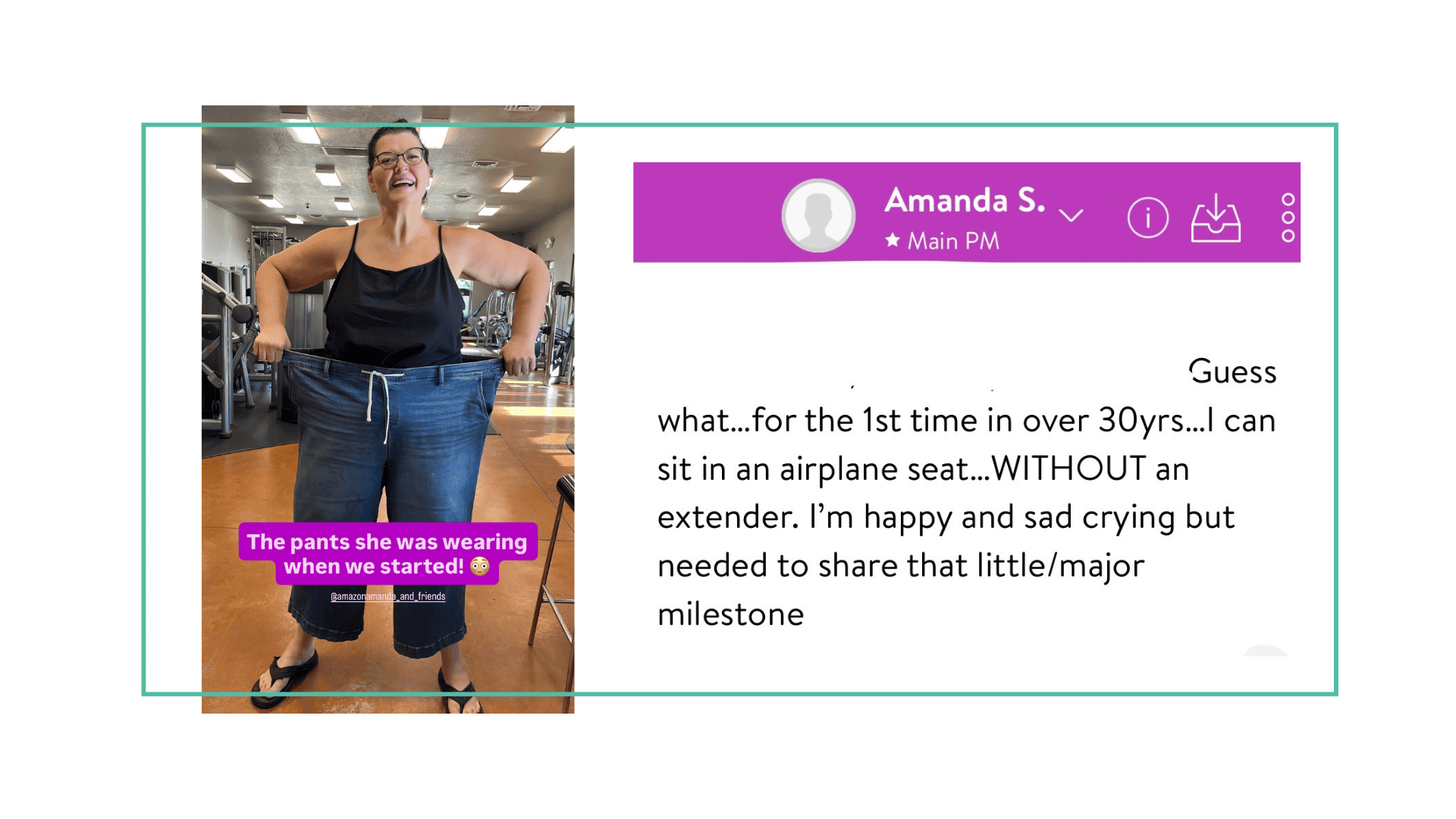 The Fitness LIfe Client showing after progress of weight loss