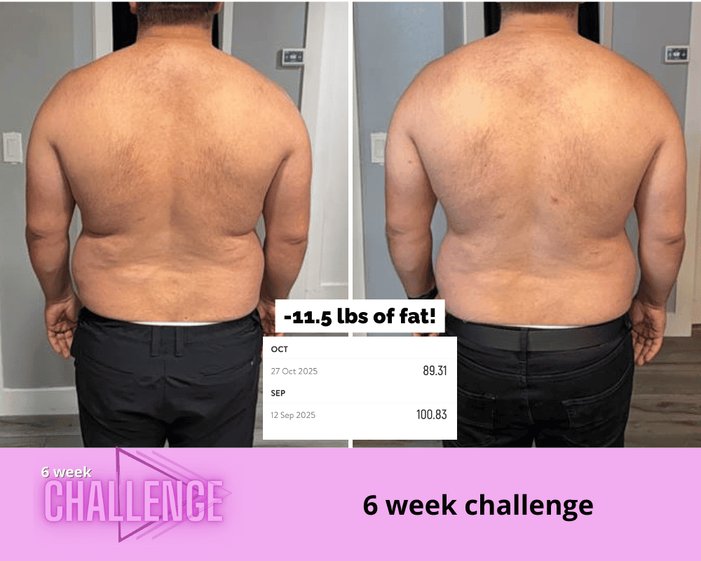 boise personal trainer before-and-after image of female client showing more toned arms and improved posture