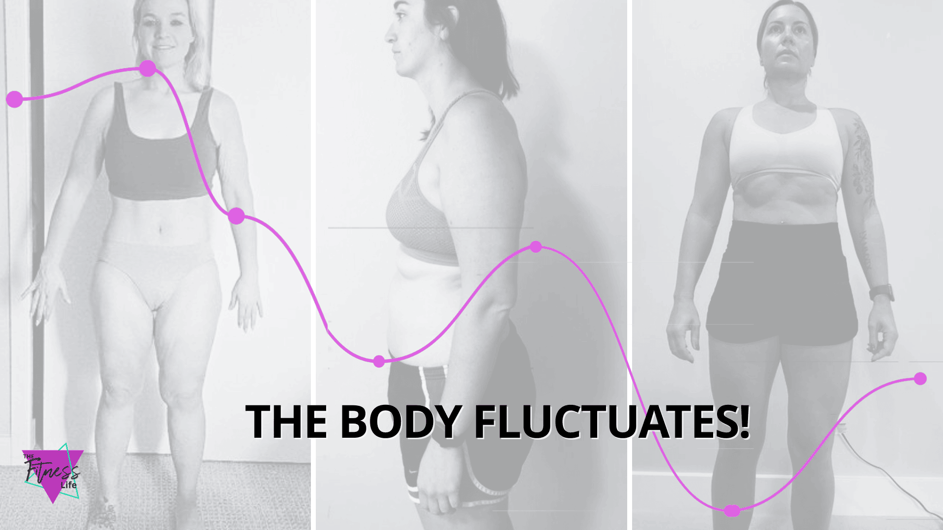Three women showing their progress during their fitness journey while in their 40s